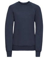 Kids raglan sleeve sweatshirt — French Navy