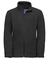 Kids full-zip outdoor fleece — Black