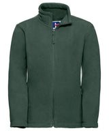 Kids full-zip outdoor fleece — Bottle Green