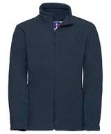 Kids full-zip outdoor fleece — French Navy