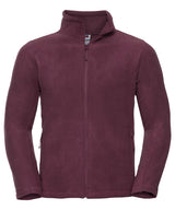 Full-zip outdoor fleece — Burgundy