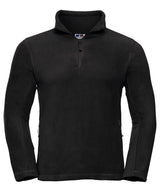 ¼-zip outdoor fleece — Black