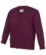 Kids Academy cardigan — Academy Burgundy