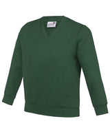 Kids Academy v-neck sweatshirt — Academy Green