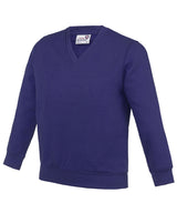 Kids Academy v-neck sweatshirt — Academy Purple