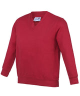 Kids Academy v-neck sweatshirt — Academy Red