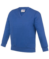Kids Academy v-neck sweatshirt — Academy Royal Blue
