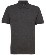 Men’s polycotton blend polo — Charcoal*