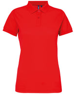 Women’s polycotton blend polo — Cherry Red