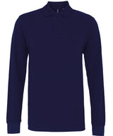 Men's classic fit long sleeved polo — Navy