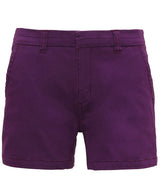 Women's chino shorts — Purple