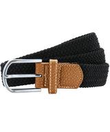Braid stretch belt — Black
