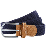 Braid stretch belt — Navy