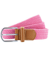 Braid stretch belt — Pink Carnation