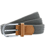 Braid stretch belt — Slate