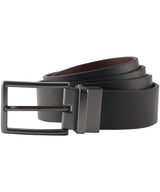 Men's two-way leather belt — Black/Brown
