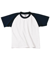 B&C Baseball /kids — White/Navy