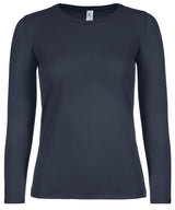 B&C #E150 long sleeve /women — Navy*