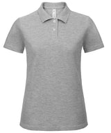 B&C ID.001 polo /women — Heather Grey