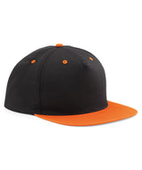 5-panel contrast snapback — Black/Orange
