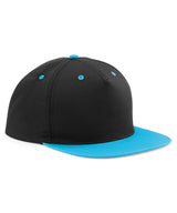 5-panel contrast snapback — Black/Surf Blue