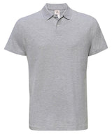 B&C ID.001 polo — Heather Grey