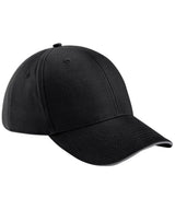 Athleisure 6-panel cap — Black/Graphite Grey