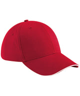 Athleisure 6-panel cap — Classic Red/White