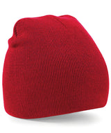 Two-tone pull-on beanie — Classic Red