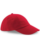 Low-profile heavy cotton drill cap — Classic Red