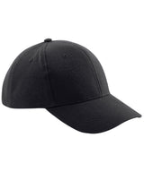 Pro-style heavy brushed cotton cap — Black