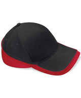 Teamwear competition cap — Black/Classic Red