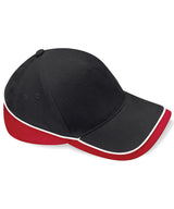 Teamwear competition cap — Black/Classic Red/White