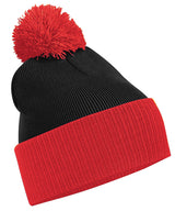 Snowstar® two-tone beanie — Black/Bright Red