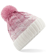 Ombré beanie — Dusky Pink/Off White