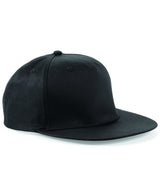 5-panel snapback rapper cap — Black