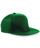 5-panel snapback rapper cap — Bottle Green