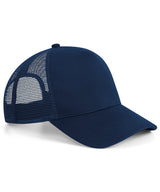 Microknit snapback trucker — French Navy