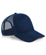 Suede snapback trucker — French Navy