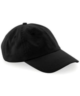 Low-profile 6-panel dad cap — Black