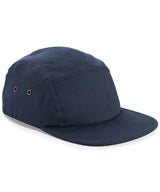 Canvas 5-panel camper cap — Navy