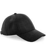 Faux suede 6-panel cap — Black