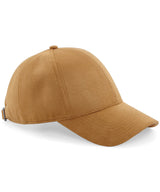 Faux suede 6-panel cap — Caramel