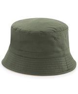 Reversible bucket hat — Olive Green/Stone
