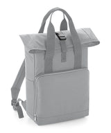 Twin handle roll-top backpack — Light Grey