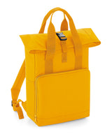Twin handle roll-top backpack — Mustard
