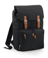 Vintage laptop backpack — Black