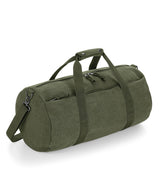 Vintage canvas barrel bag — Vintage Military Green