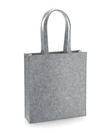 Felt tote bag — Grey Melange