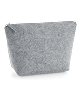 Felt accessory bag — Grey Melange